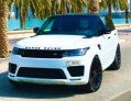 White Land Rover Range Rover Sport Supercharged 2020 for rent in Dubai 1